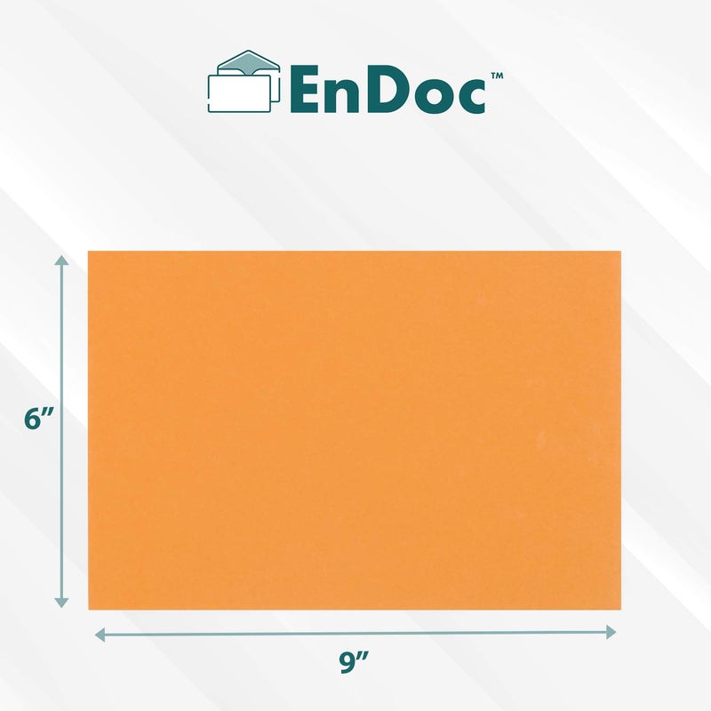 EnDoc Clasp Envelopes - Brown Kraft Catalog Envelopes 6x9 Inch - 30 Pack - With Clasp Closure & Gummed Seal â€“ 28lb Heavyweight Paper Letter Envelopes for Home, Office, Business, Legal or School - Image 2